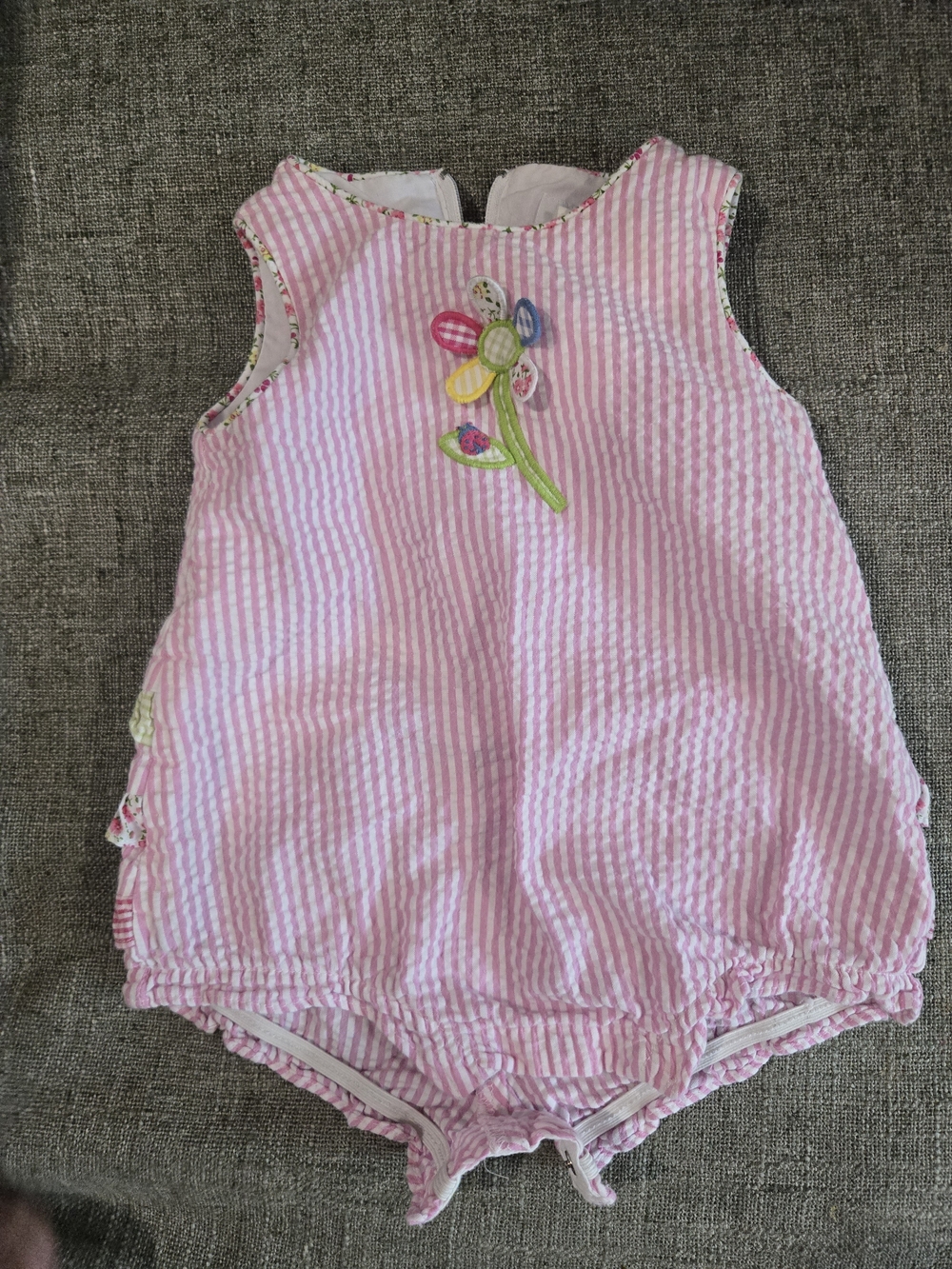 Florence Eiseman Seersucker Bubble Romper | 6M